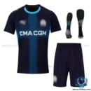 Olympique Marseille Away Kids Replica Kit 25/26 - overview with socks