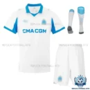 Olympique Marseille Home Kids Replica Kit 25/26 - overview with socks