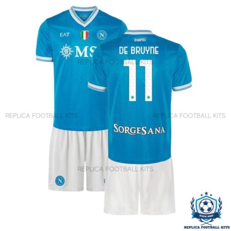 SSC Napoli De Bruyne 11 Home Kid Replica Kit 25/26 - overview