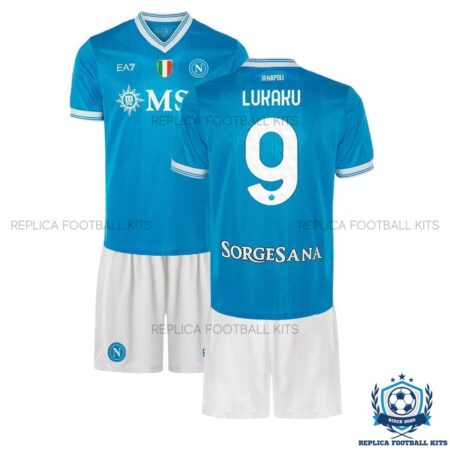 SSC Napoli Lukaku 9 Home Kid Replica Kit 25/26 - overview