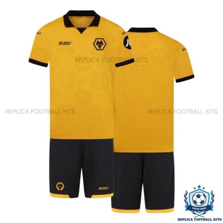 Wolves Home Kid Replica Football Kit 25/26 - overview