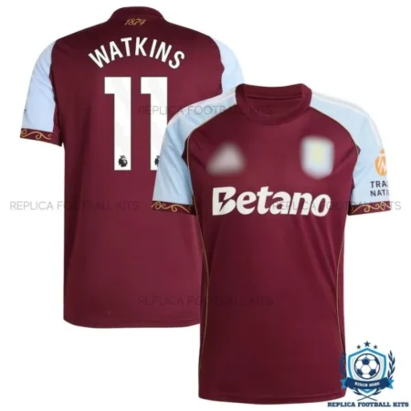 Aston Villa WATKINS 11 Home Men Replica Shirt 25/26 - overview