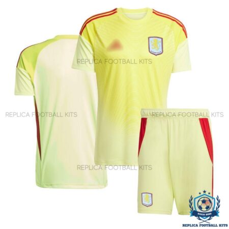 Aston Villa Yellow Goalkeeper Kids Replica Kits 25/26 - overview