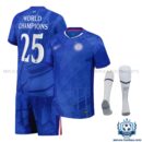 Chelsea World Champions 25 Home Kid Replica Kit 25/26 - overview with socks