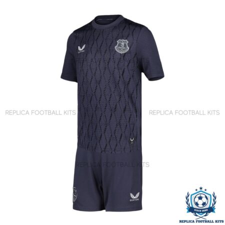 Everton Black Goalkeeper Kid Replica Kit 25/26 - front view