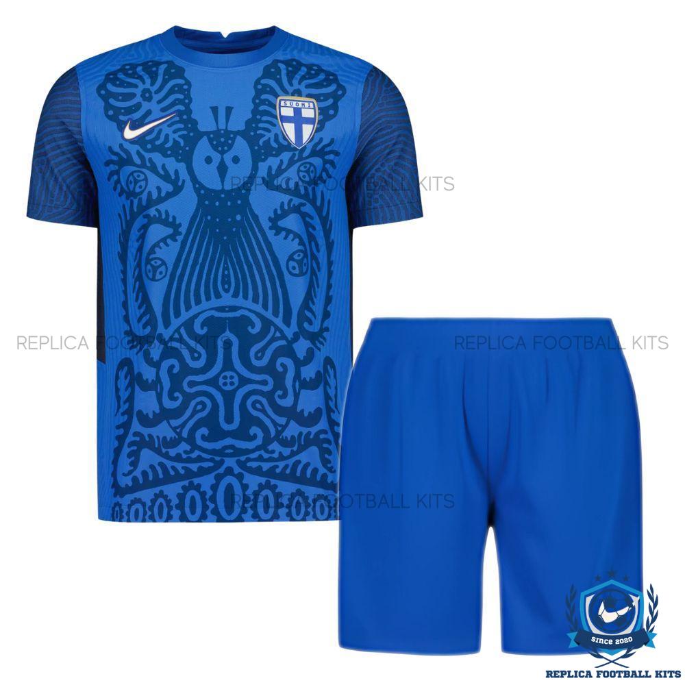 Finland Away Kid Replica Football Kit 25/26 - front view