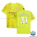 Manchester City Ederson M. 31 Yellow Goalkeeper Men Replica Shirt 25/26 - overview