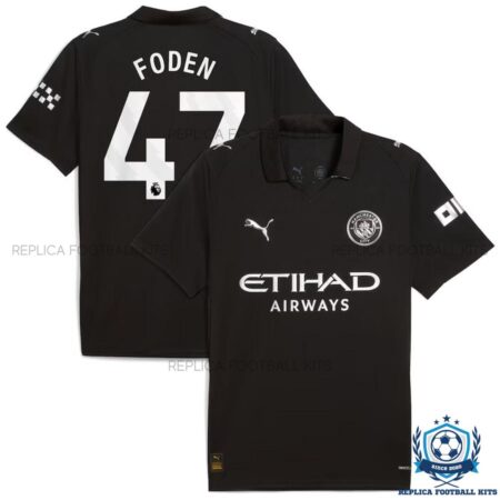 Man City Foden 47 Away Men Replica Shirt 25/26 - overview