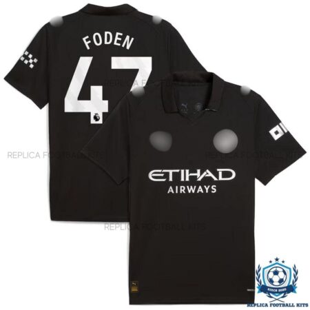 Man City Foden 47 Away Men Replica Shirt 25/26 - overview