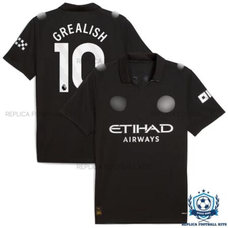 Man City Grealish 10 Away Men Replica Shirt 25/26 - overview