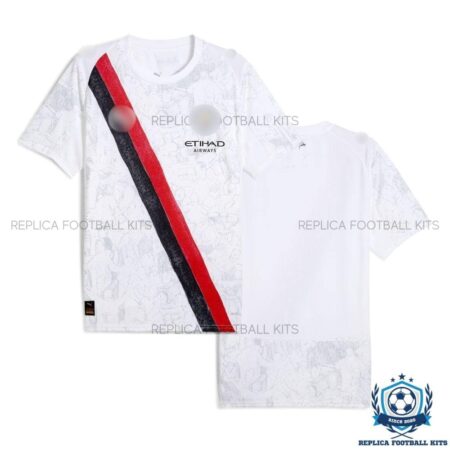 Manchester City White KidSuper Men Replica Shirt 25/26 - overview