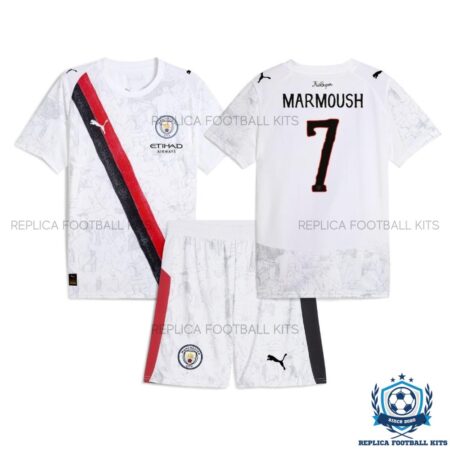 Man City Marmoush 7 White KidSuper Kid Replica Kit 25/26 - overview