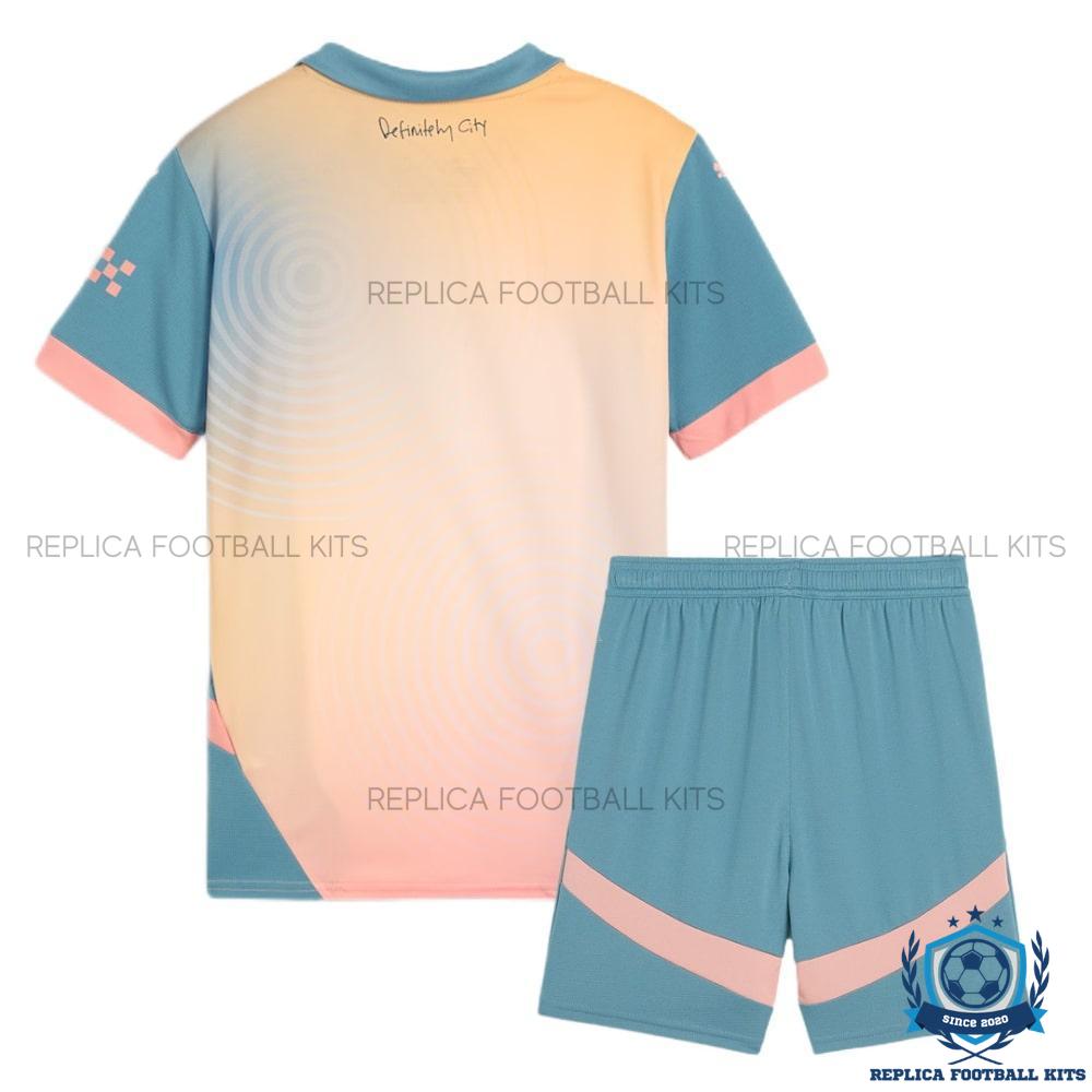 Manchester City Definitely City Kid Replica Kit 25/26 - back view