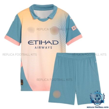 Manchester City Definitely City Kid Replica Kit 24/25 - front view