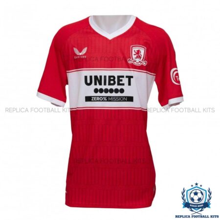 Middlesbrough Home Men Replica Shirt 25/26 - front view