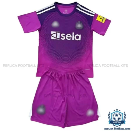 Newcastle Purple Goalkeeper Kid Replica Kit 25/26 - front view