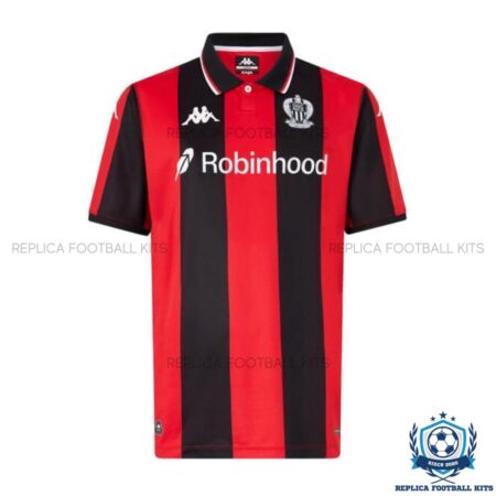 OGC Nice Home Men Replica Football Shirt 25/26 - front view