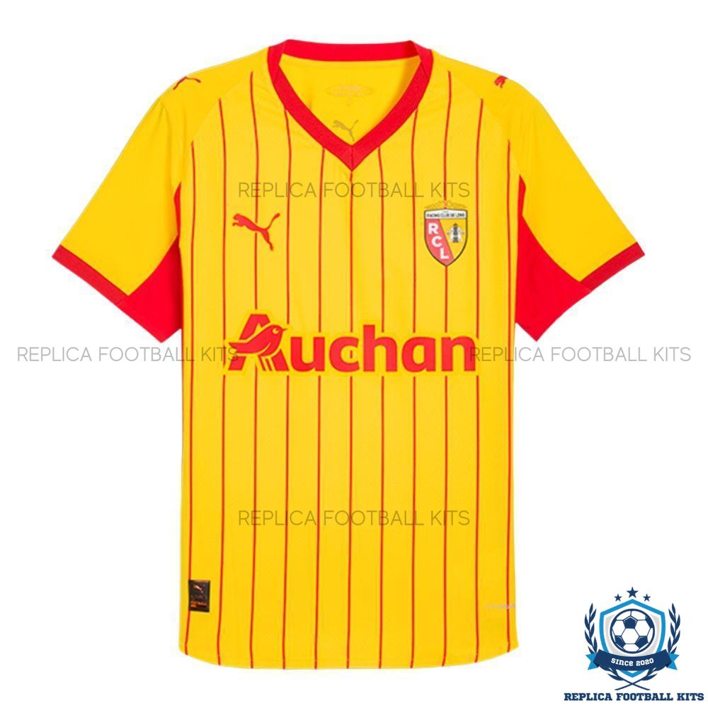 RC Lens Home Men Replica Football Shirt 25/26 - front view