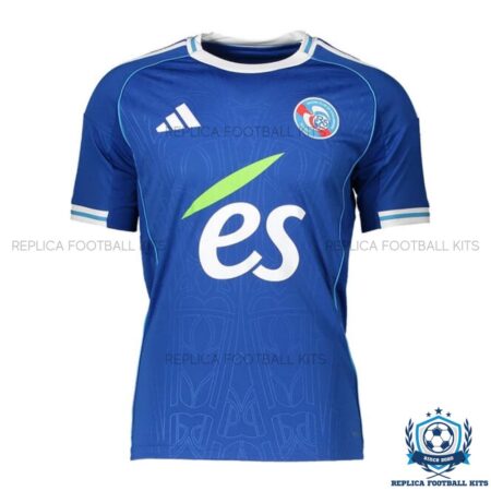 RC Strasbourg Home Men Replica Shirt 25/26 - front view