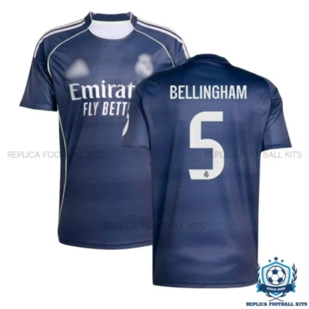 Real Madrid Bellingham 5 Away Replica Shirt 25/26 - overview