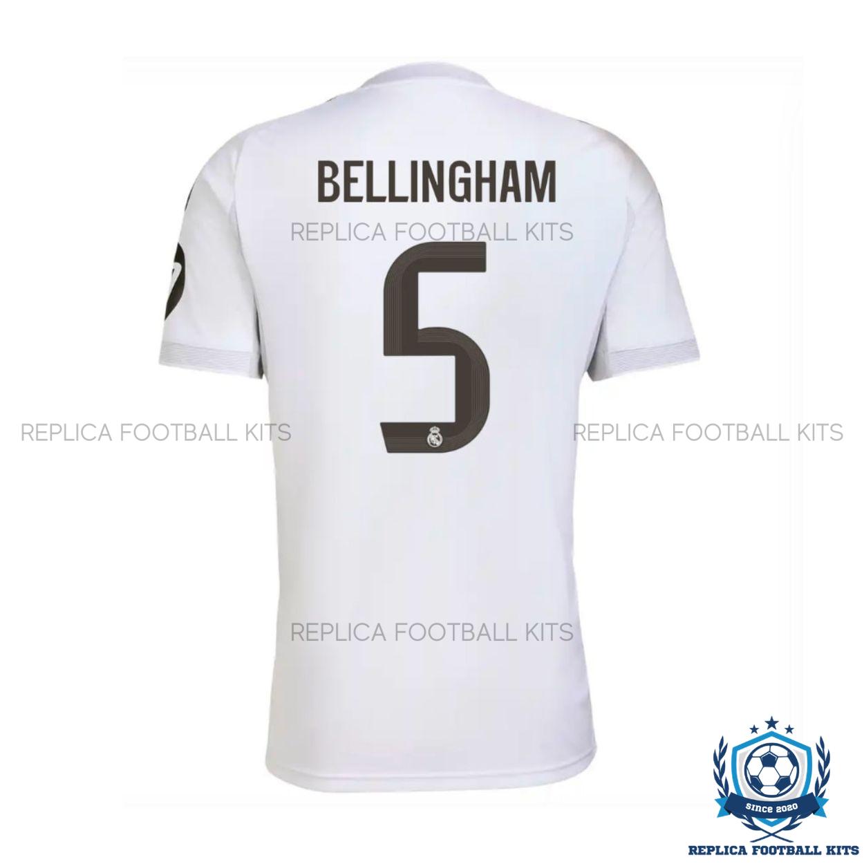 Real Madrid Bellingham 5 Home Replica Shirt 25/26 - back view