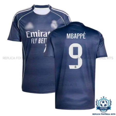 Real Madrid Mbappé 9 Away Men Replica Shirt 25/26 - overview