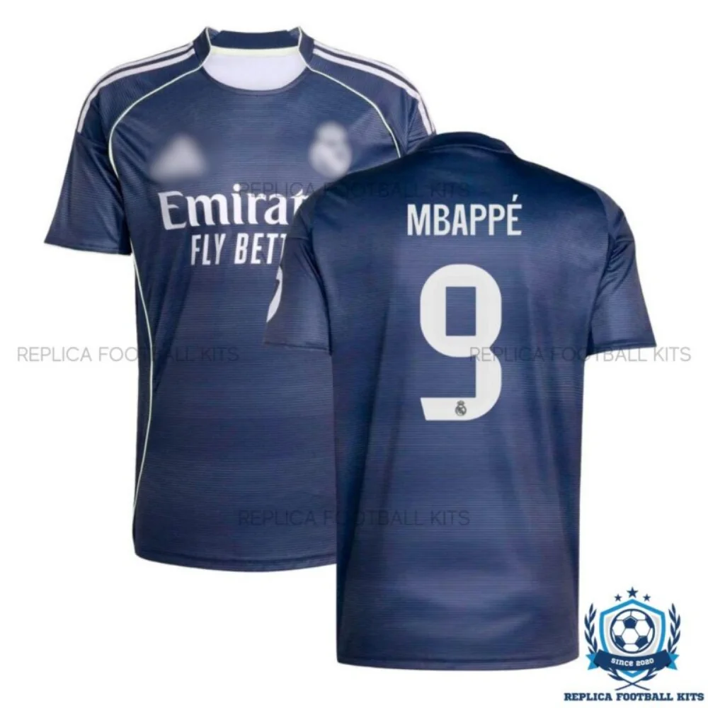 Real Madrid Mbappé 9 Away Men Replica Shirt 25/26 - overview