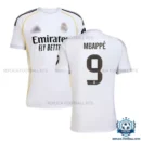 Real Madrid Mbappé 9 Home Replica Shirt 25/26 - overview