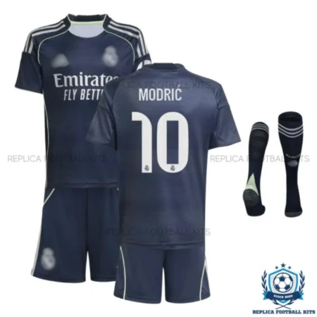 Real Madrid Modrić 10 Away Kids Replica Kit 25/26 - overview