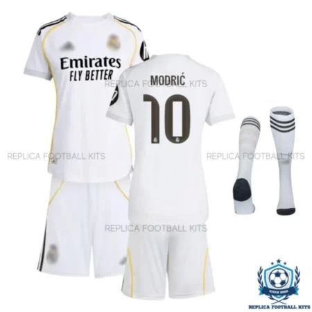 Real Madrid Modrić 10 Home Kids Replica Kit 25/26 - overview