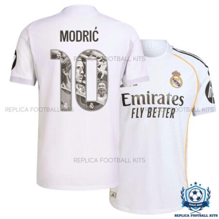 Real Madrid MODRIĆ 10 Home Replica Shirt 25/26 - overview