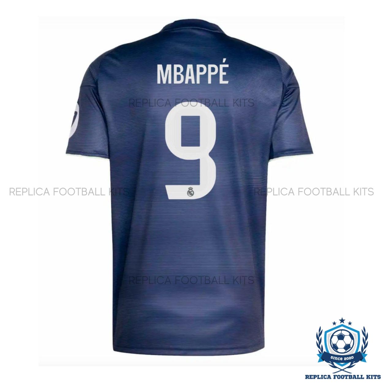 Real Madrid Mbappé 9 Away Men Replica Shirt 25/26 - back view