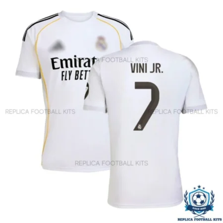 Real Madrid Vini Jr. 7 Home Men Replica Shirt 25/26 - overview
