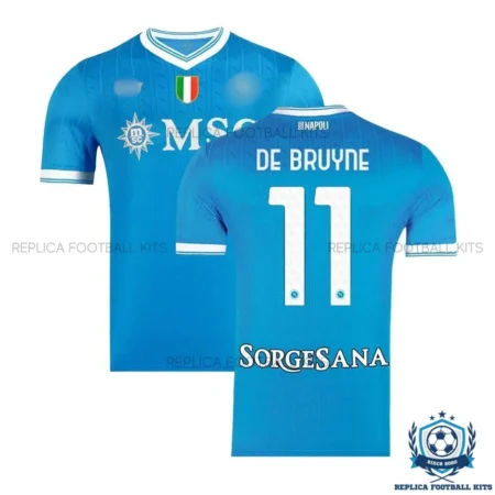 SSC Napoli De Bruyne 11 Home Men Replica Shirts 25/26 - overview