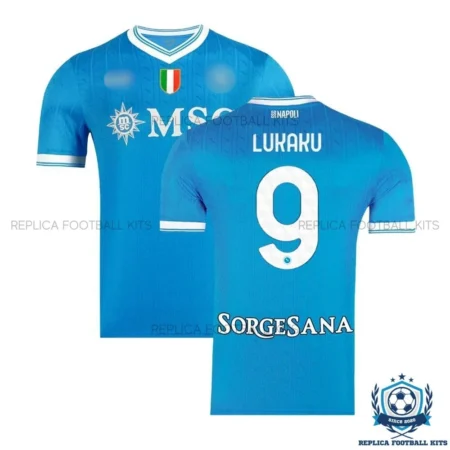 SSC Napoli LUKAKU 9 Home Men Replica Shirts 25/26 - overview