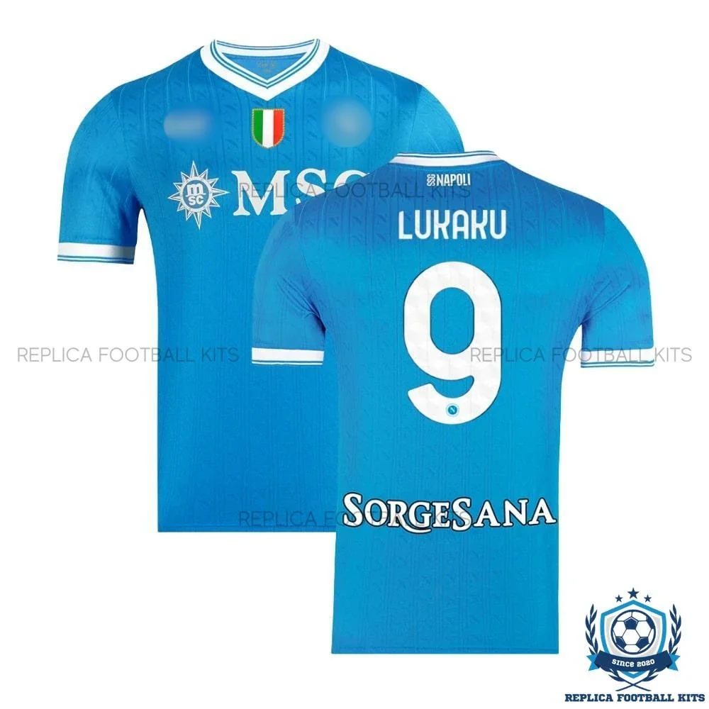 SSC Napoli LUKAKU 9 Home Men Replica Shirts 25/26 - overview