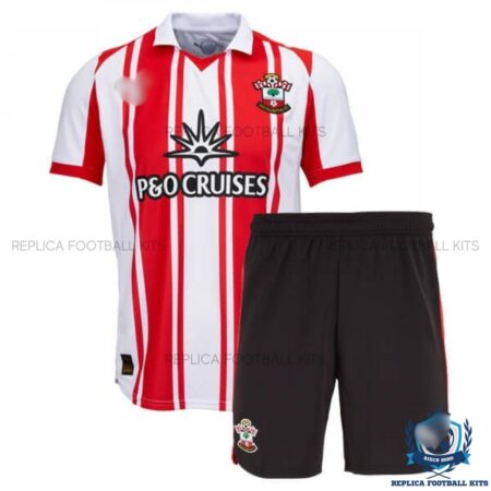Southampton Home Kid Replica Football Kit 25/26 - front view1