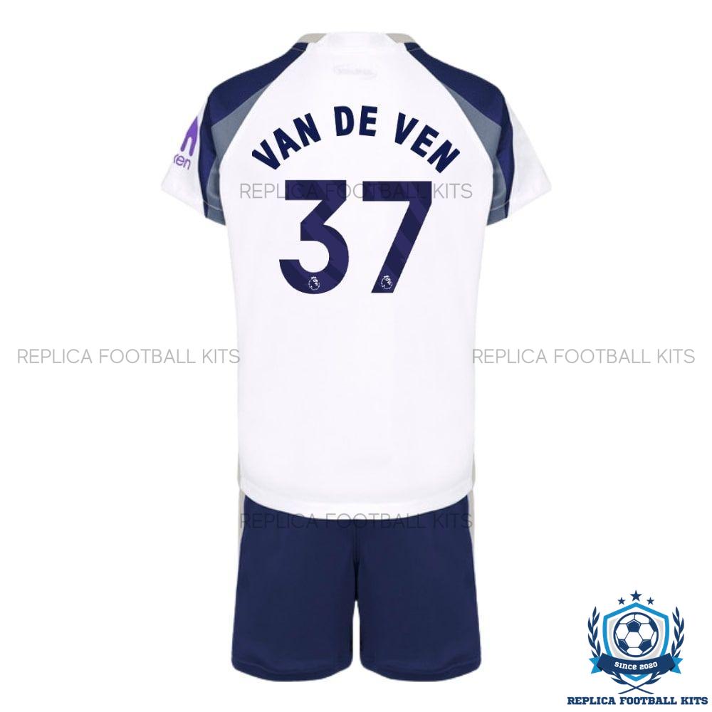 Tottenham Hotspur Van De Ven 37 Home Kid Replica Kit 25/26 - back view