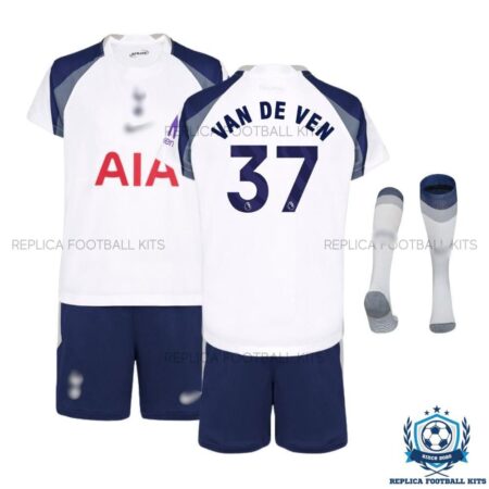 Tottenham Hotspur Van De Ven 37 Home Kid Replica Kit 25/26 - overview