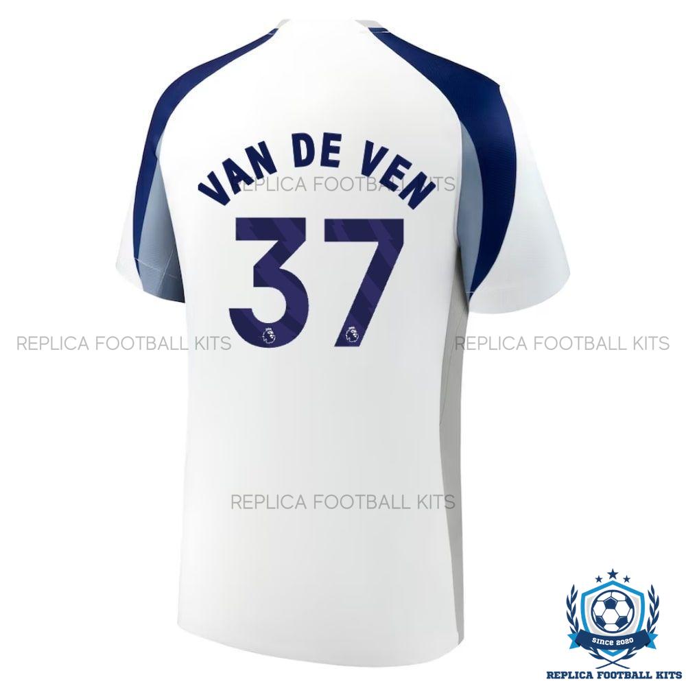 Tottenham Spurs Van De Ven 37 Home Men Replica Shirt 25/26 - back view