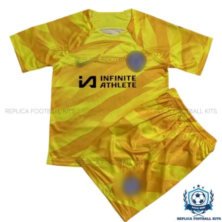 Chelsea Goalkeeper Yellow Infinite Athlete Kid Replica Football Kit 23/24 - Fan Version