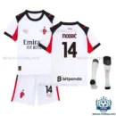 AC Milan Modrić 14 Away Kids Replica Kit 25/26 - front view with socks