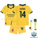 AC Milan Modrić 14 Third Kids Replica Kit 25/26 - overview with socks