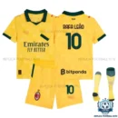 AC Milan Rafa Leão 10 Third Kids Replica Kit 25/26 - overview with socks