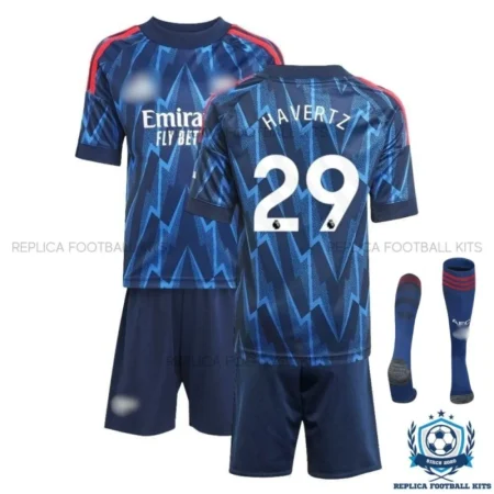 Arsn@l HAVERTZ 29 Away Kid Replica Football Kit 25/26 - Over view