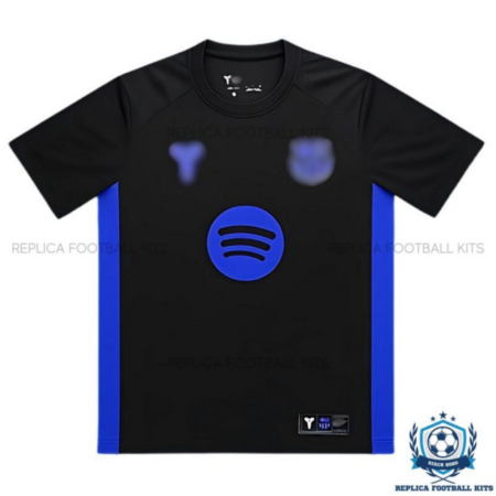 Barcelona Black Training Men Replica Shirt 25/26 - front view