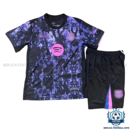 Barcelona Purple Special Edition Kids Replica Kit 25/26 - front view