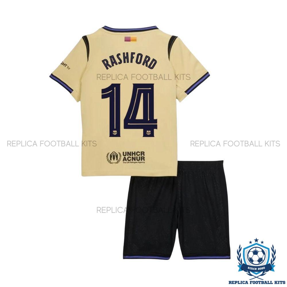 Barcelona Rashford 14 Away Kids Replica Kit 25/26 - back view