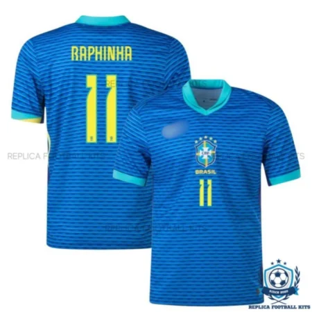 Brazil Raphinha 11 Away Men Replica Shirt 24/25 - overview