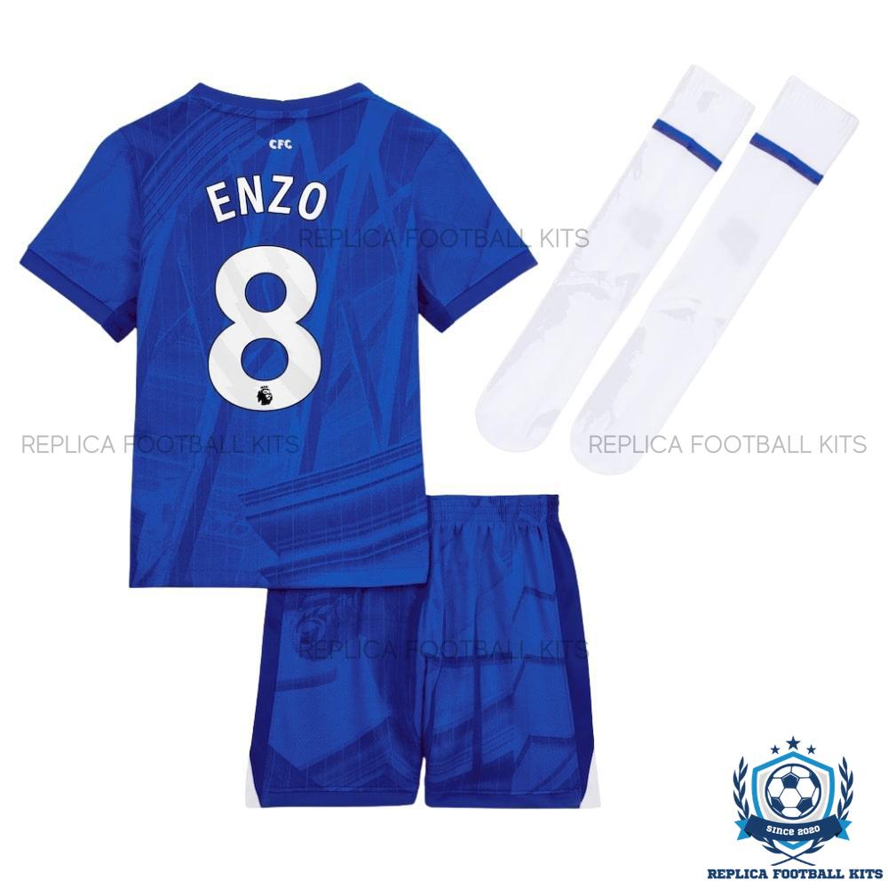 Chelsea Enzo 8 Home Kid Replica Kits 25/26 - back view